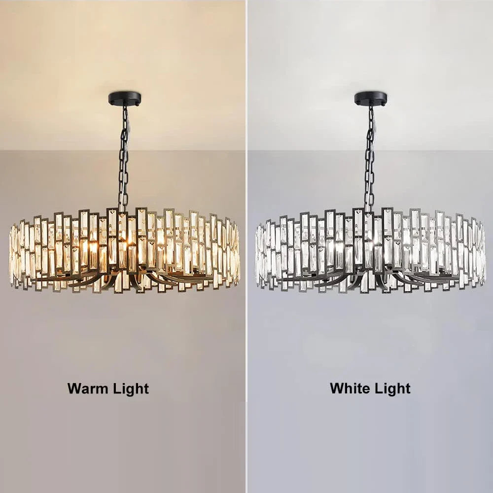 Clytia Modern Geometric Crystal Chandelier-Sofary Lighting