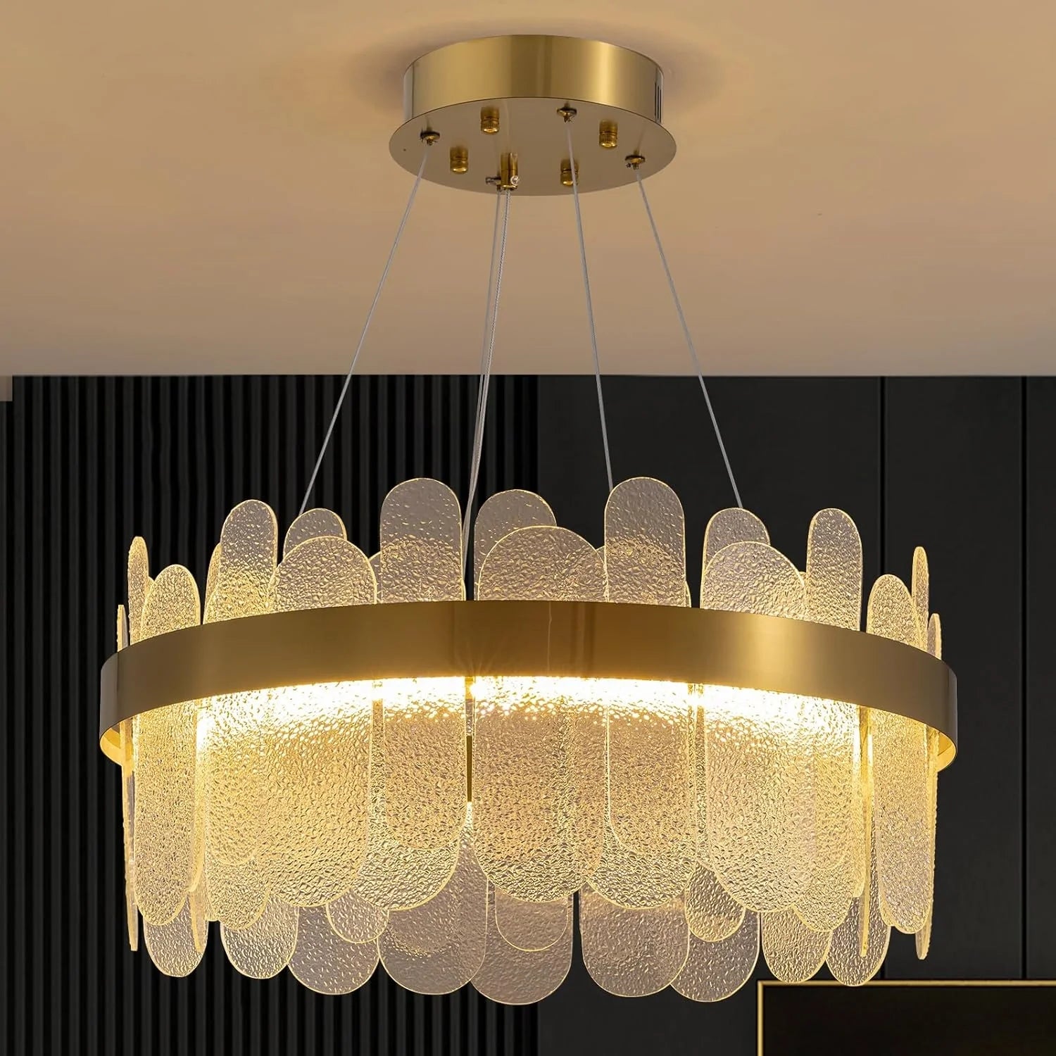 Luxury Duel Tier Round Crystal Chandelier - Sofary Lighting