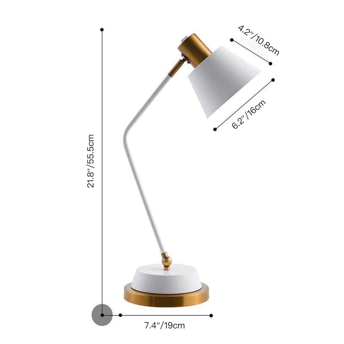 Nordic-modern-desk-lamp-hotel-bedroom-dimensions white| Siljoy