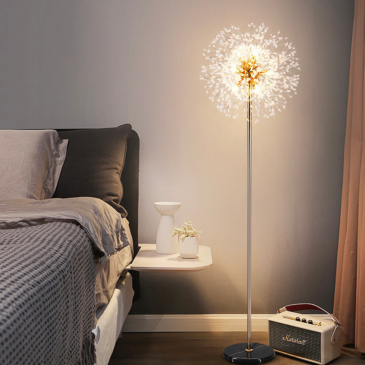 Sputnik-Sphere-Dandelion-Floor-lamp-bedside | Siljoy