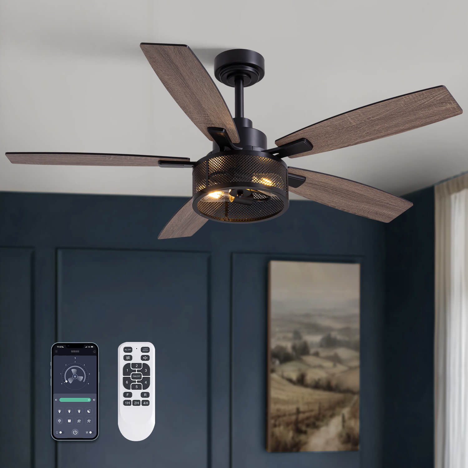 brise-52_-farmhouse-rustic-black-cage-ceiling-fan-with-lights-remote-included-ideal-for-bedroom-living-room-main-2