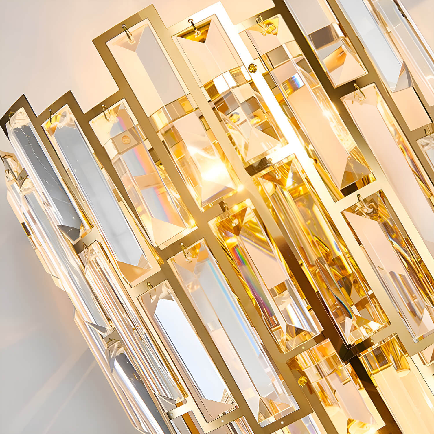 Postmodern Elegant Art Gold Crystal Wall Sconce Lamp for Indoor-detail3 |Siljoy Lighting