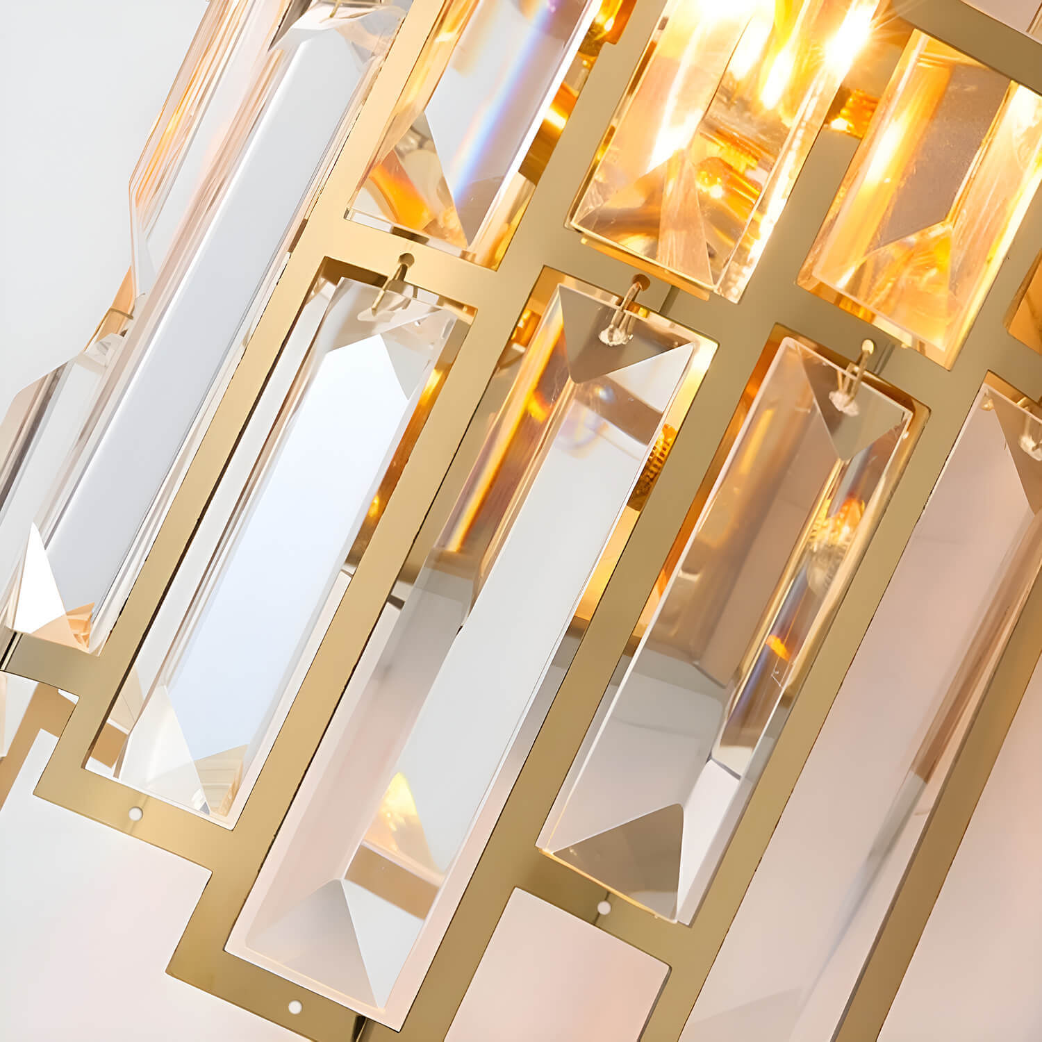 Postmodern Elegant Art Gold Crystal Wall Sconce Lamp for Indoor-detail4 |Siljoy Lighting