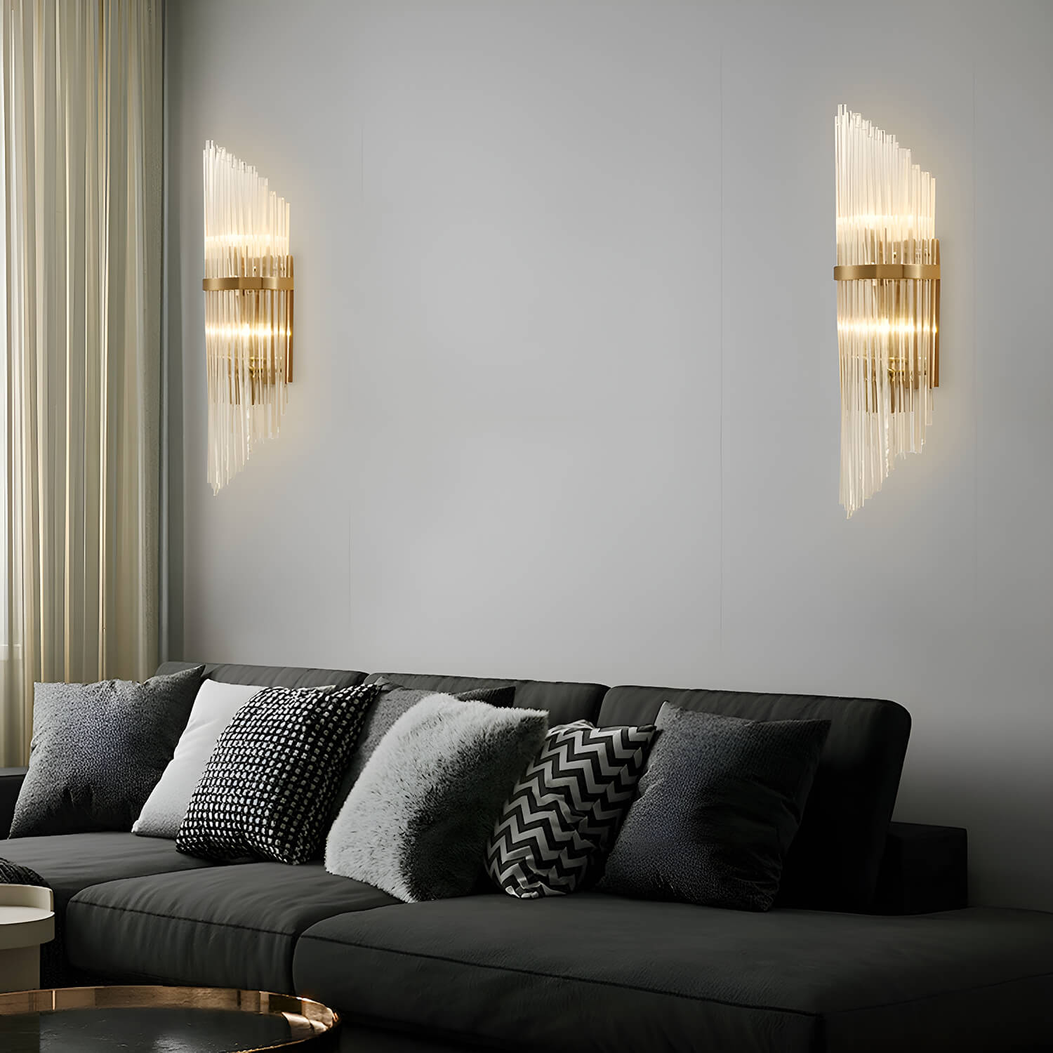 Crystal Wall Sconce Wall Lamp Lighting Fixture-2 sets |Siljoy