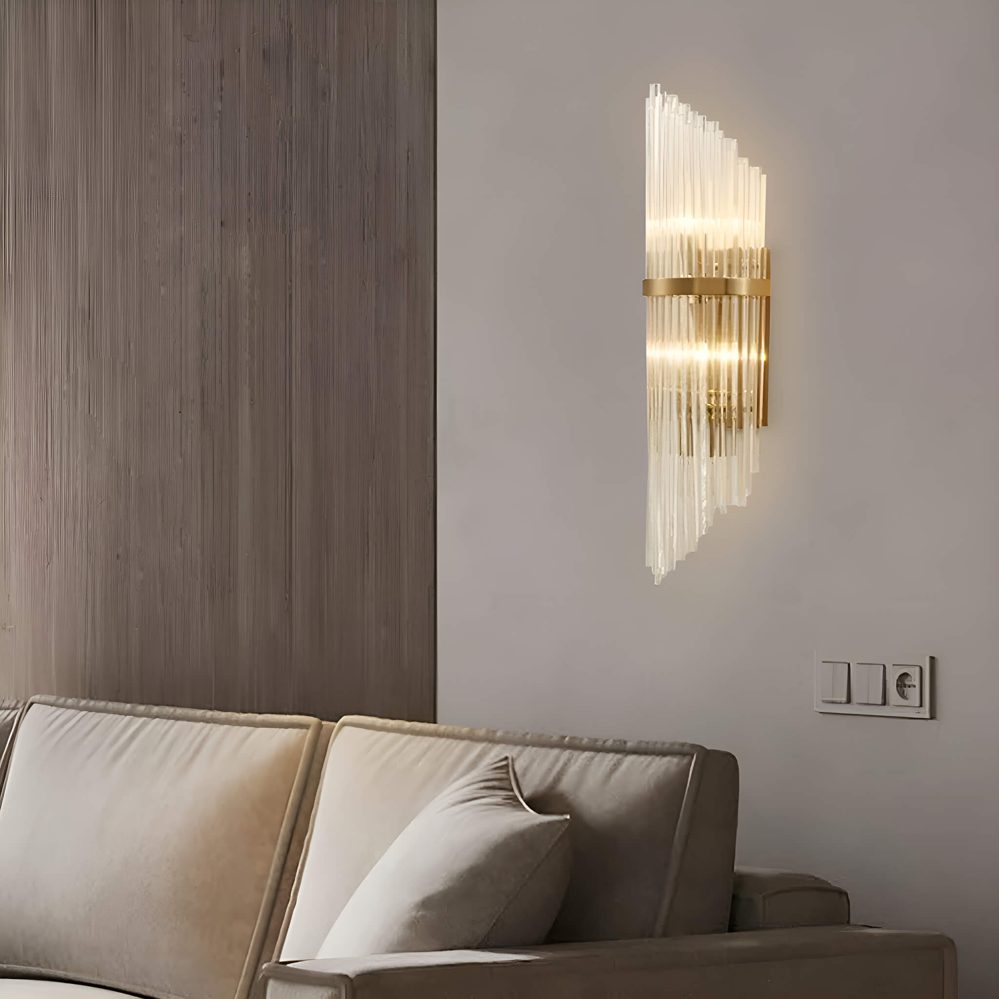 Crystal Wall Sconce Wall Lamp Lighting Fixture-Living Room-1|Siljoy
