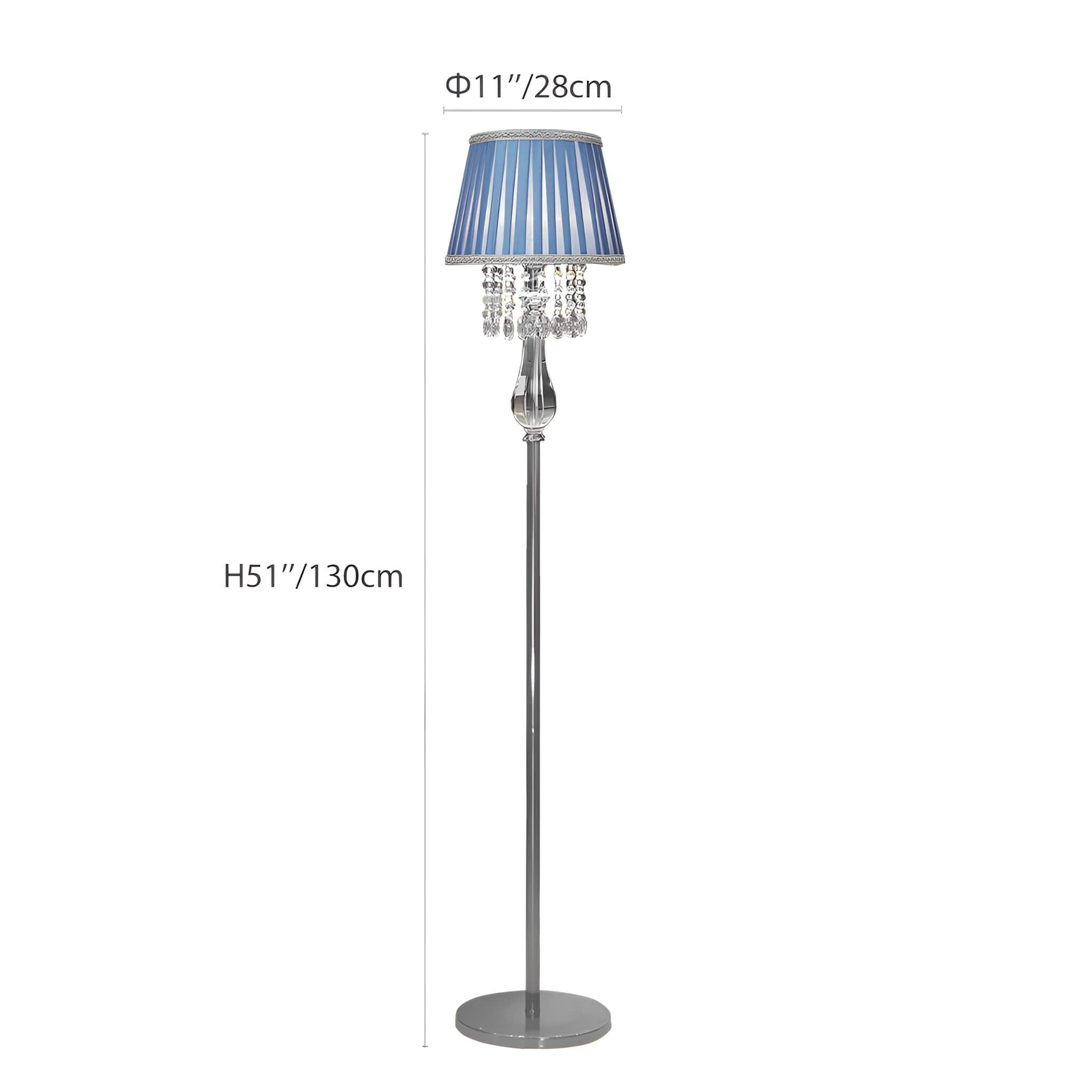 Fashion Crystal Floor Lamp -size |Siljoy