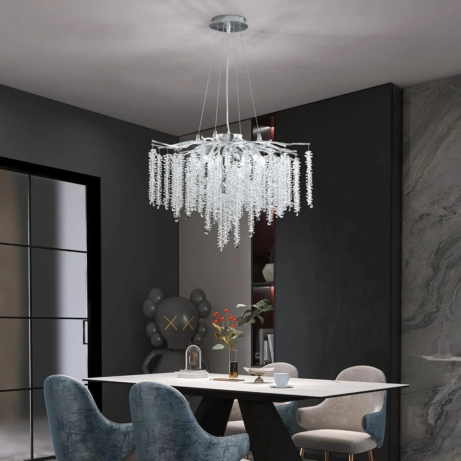 luxury-french-silver-branch-chandelier-with-glass-tassels-modern-style-ch405-20250619-Sofary-Lighting