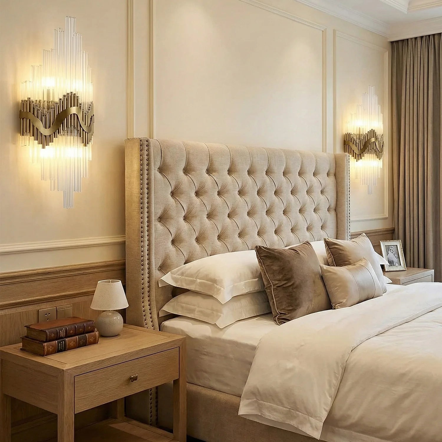 luxury-gold-glass-statement-wall-sconce-Siljoy-lighting