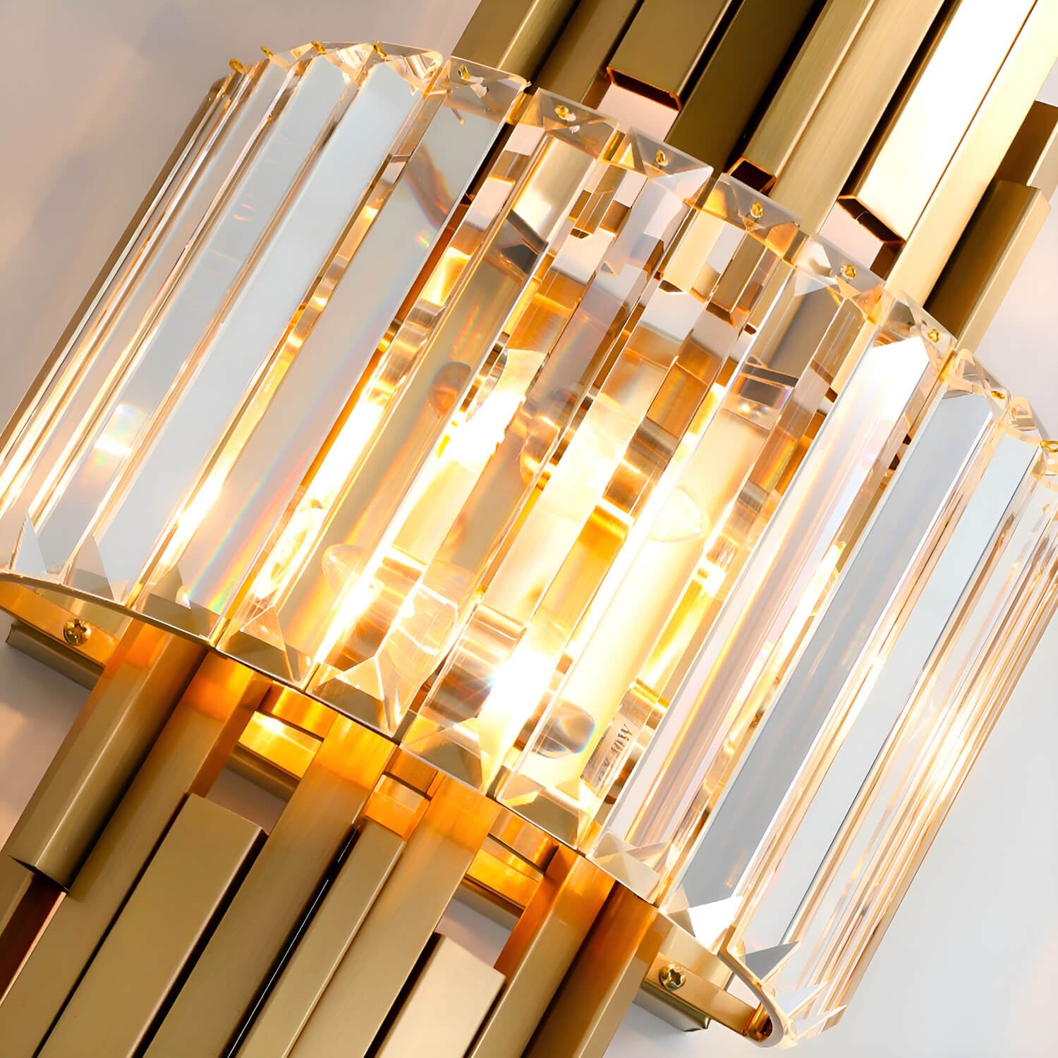 New Modern Luxury Crystal Wall Lamp for Living Room TV Background Wall Creative and Atmospheric Bedroom Bedside Wall Light-details-1 | Siljoy