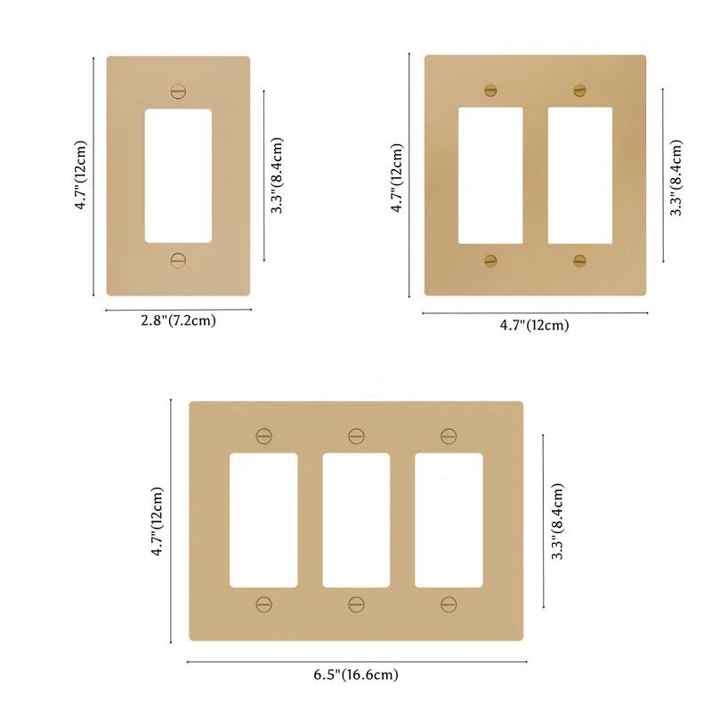 the-brass-electrical-sample-kit-1-to-3-gang-dimension | Sofary Lighting