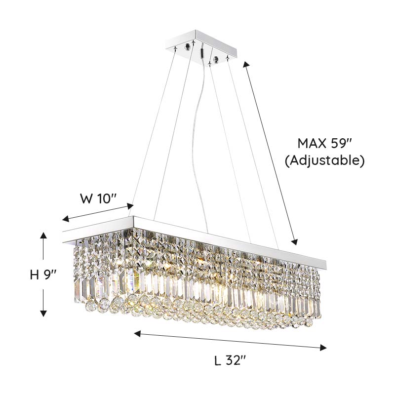 Modern-Chrome-Raindrop-Rectangular-Crystal-Chandelier-Size-L-32"