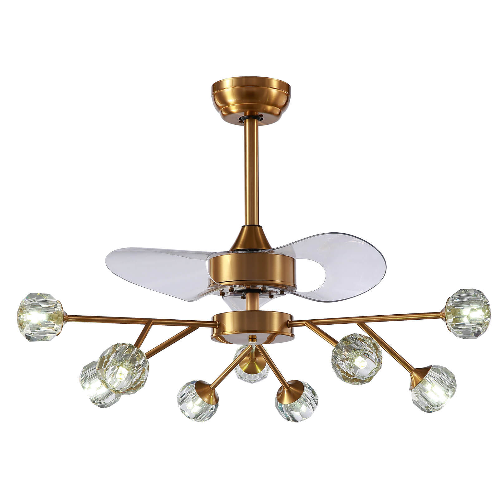 MOOONI-Ceiling-Fan-Chandelier-Vintage-Bronze-Sputnik-Crystal -Fandelier-9-Lights