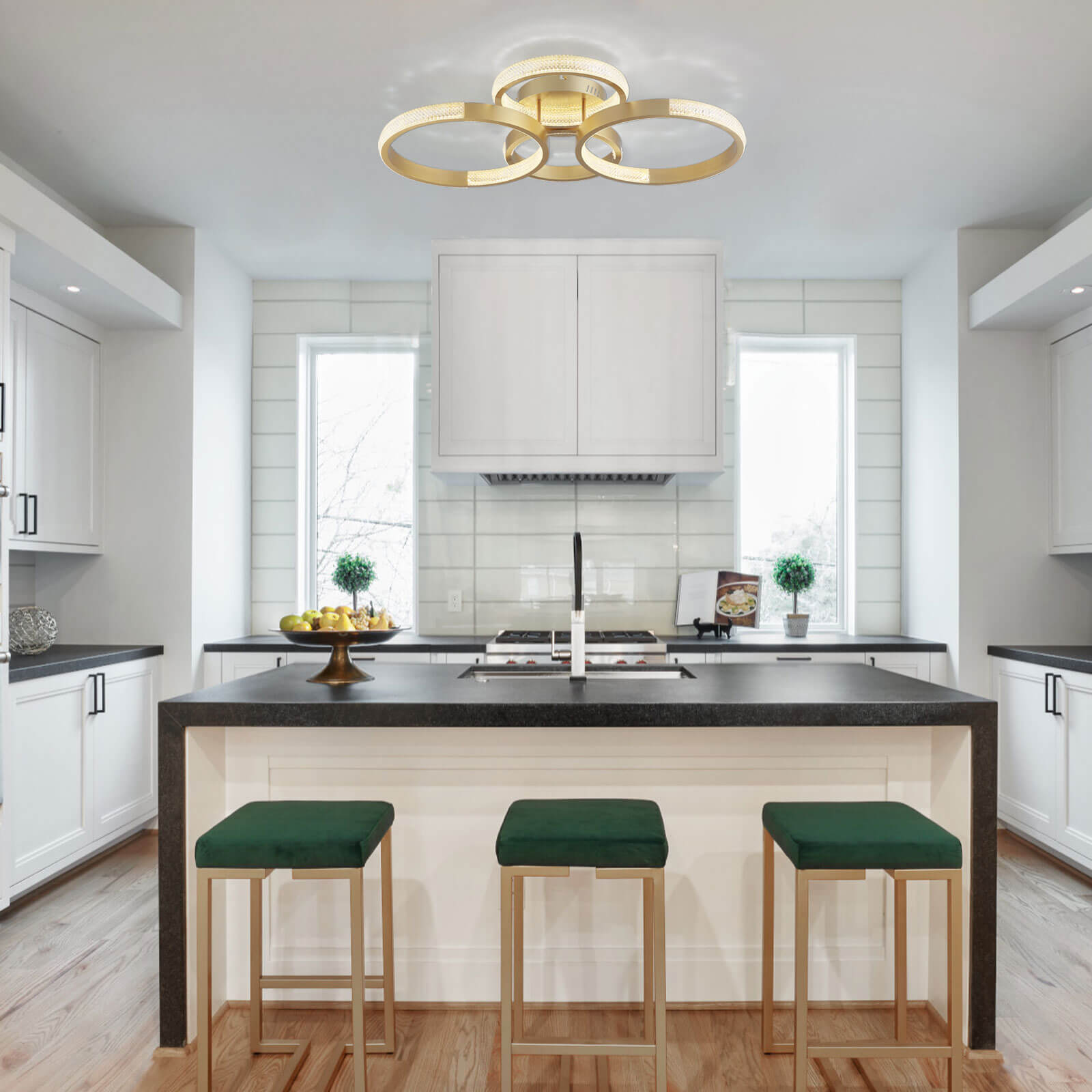 Modern-Gold-Round-Crystal-Multi-Ring-Ceiling-Light