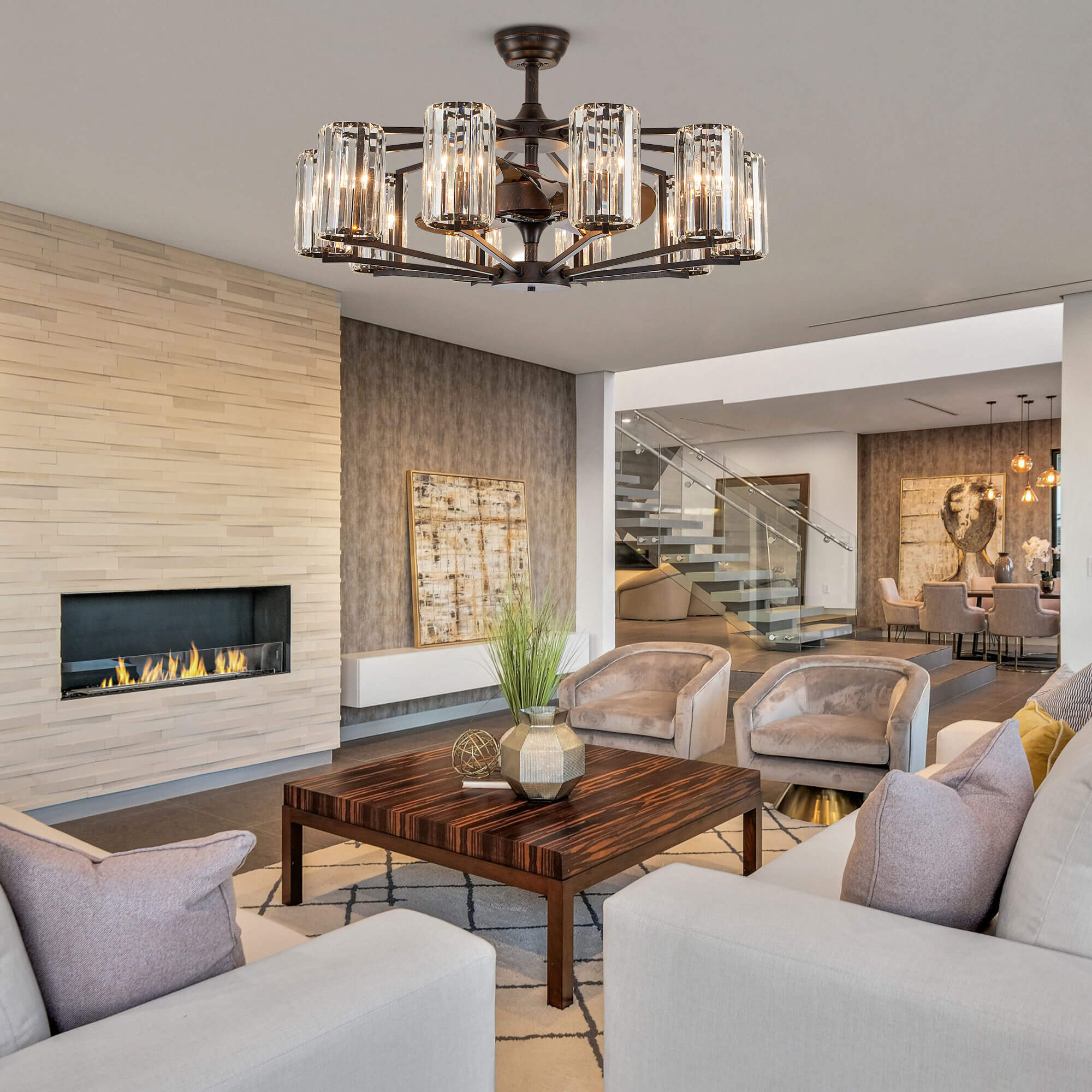 Chicago Wheel | 2023-Edition Decorative Luxury Mid-Century Modern Chandelier