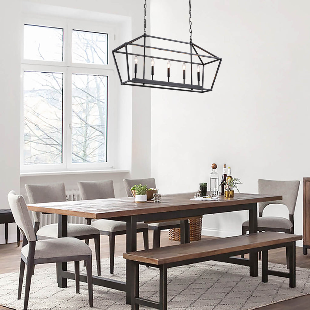 Rustic Iron Handmade 5 Lights Chandelier