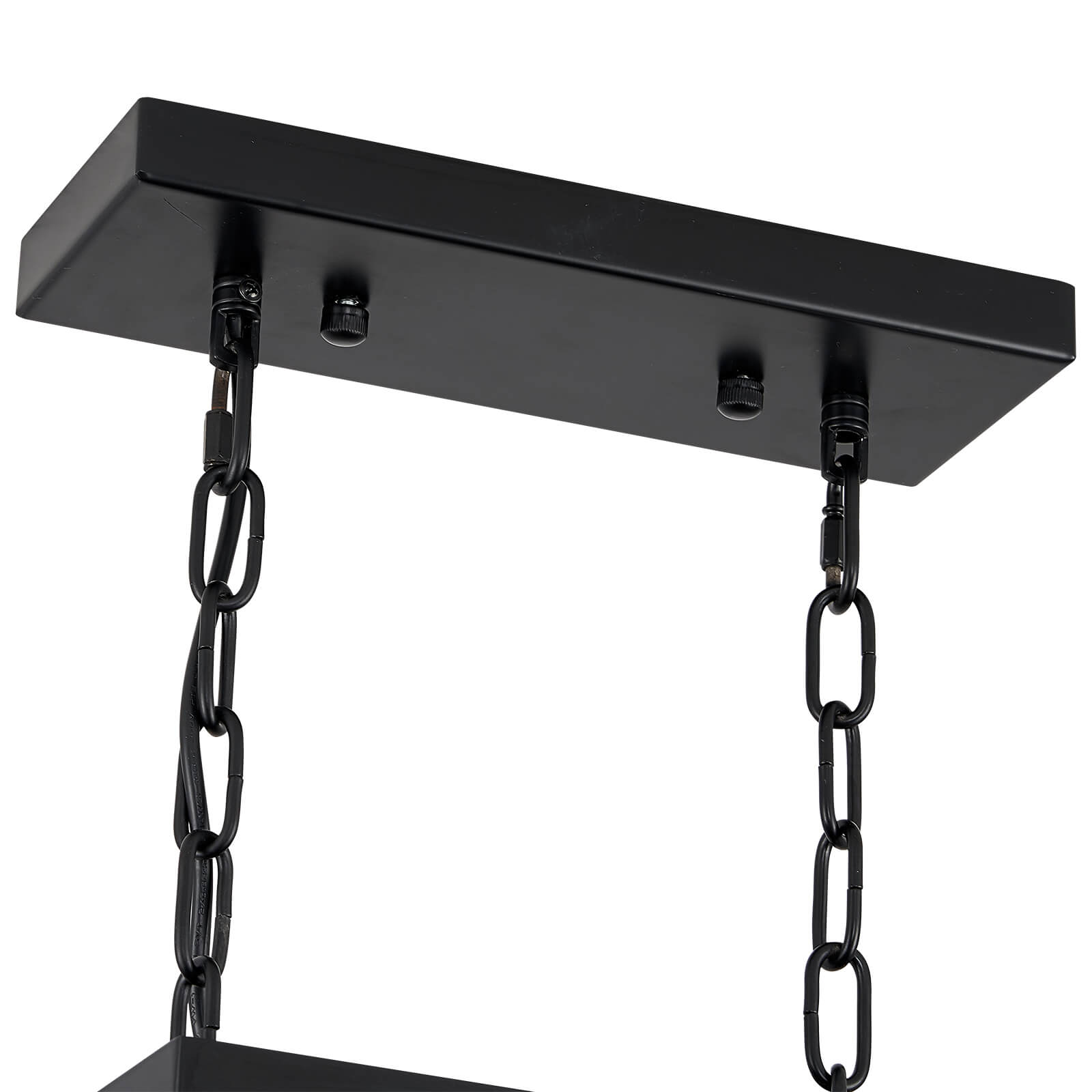 Modern-Matte-Black-Leaves-Candelabra-Rectangular-Pendant-Light-Flush-Mount