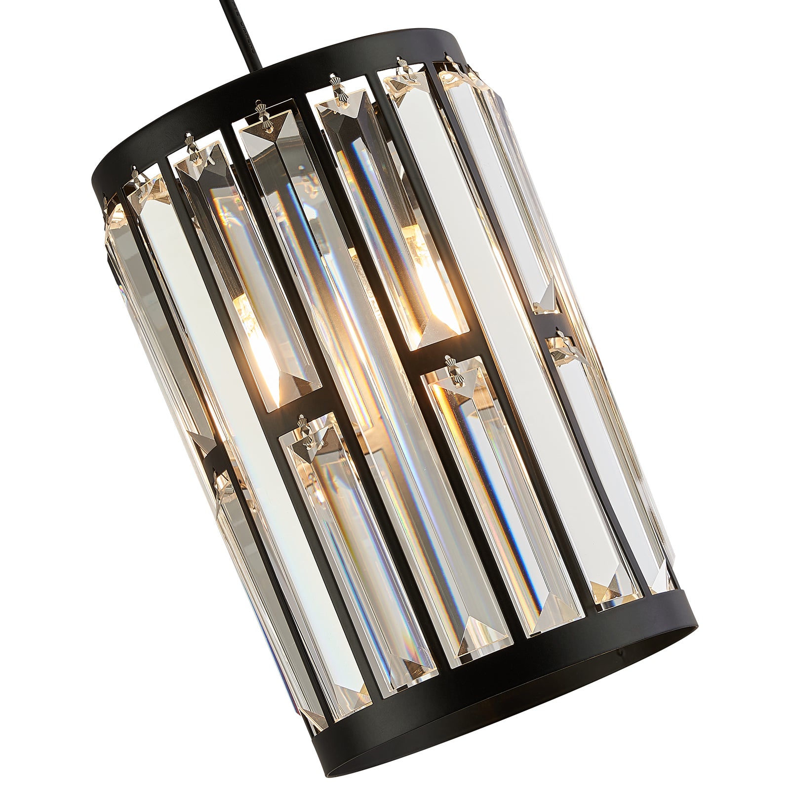 MOOONI-Vintage-Spiral-Matte-Black-Crystal-Chandelier-Shape