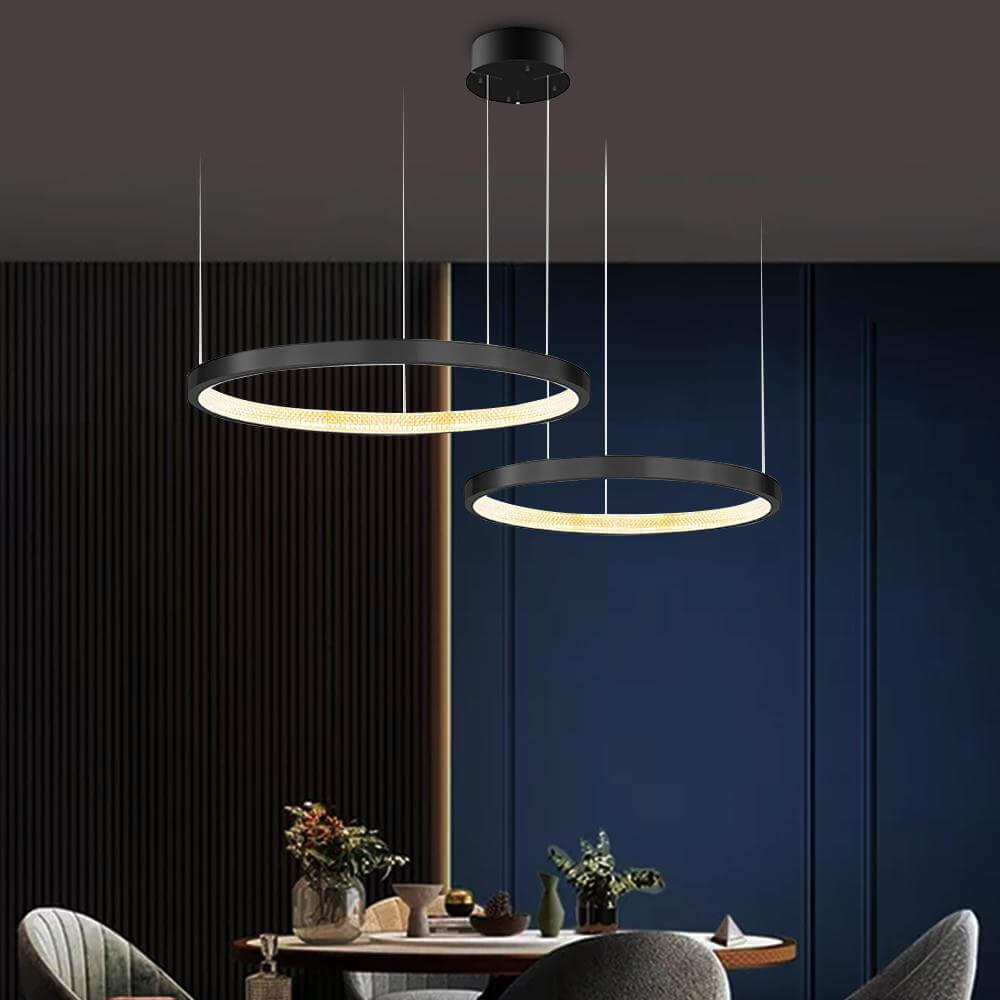 Circular LED Rings Chandelier