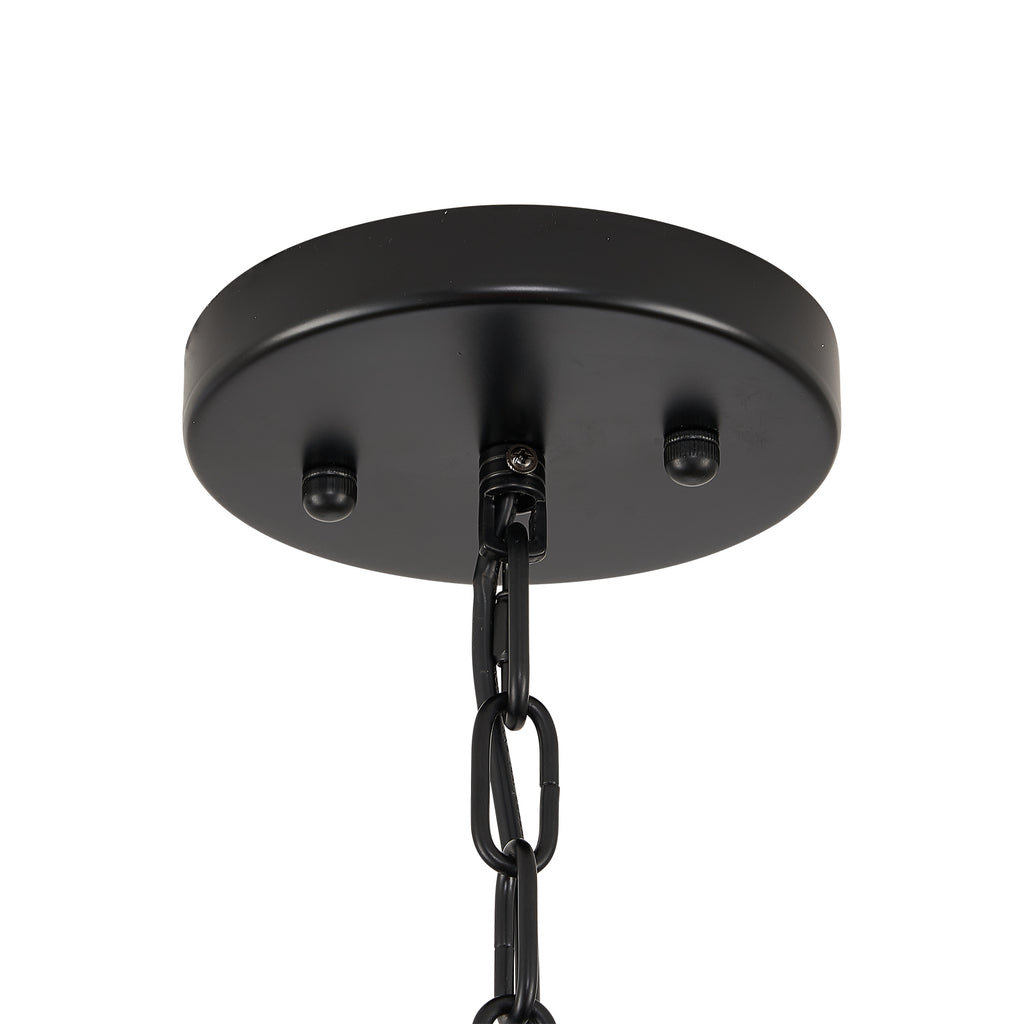 Night Rose 6 Lights Candle Round Chandelier