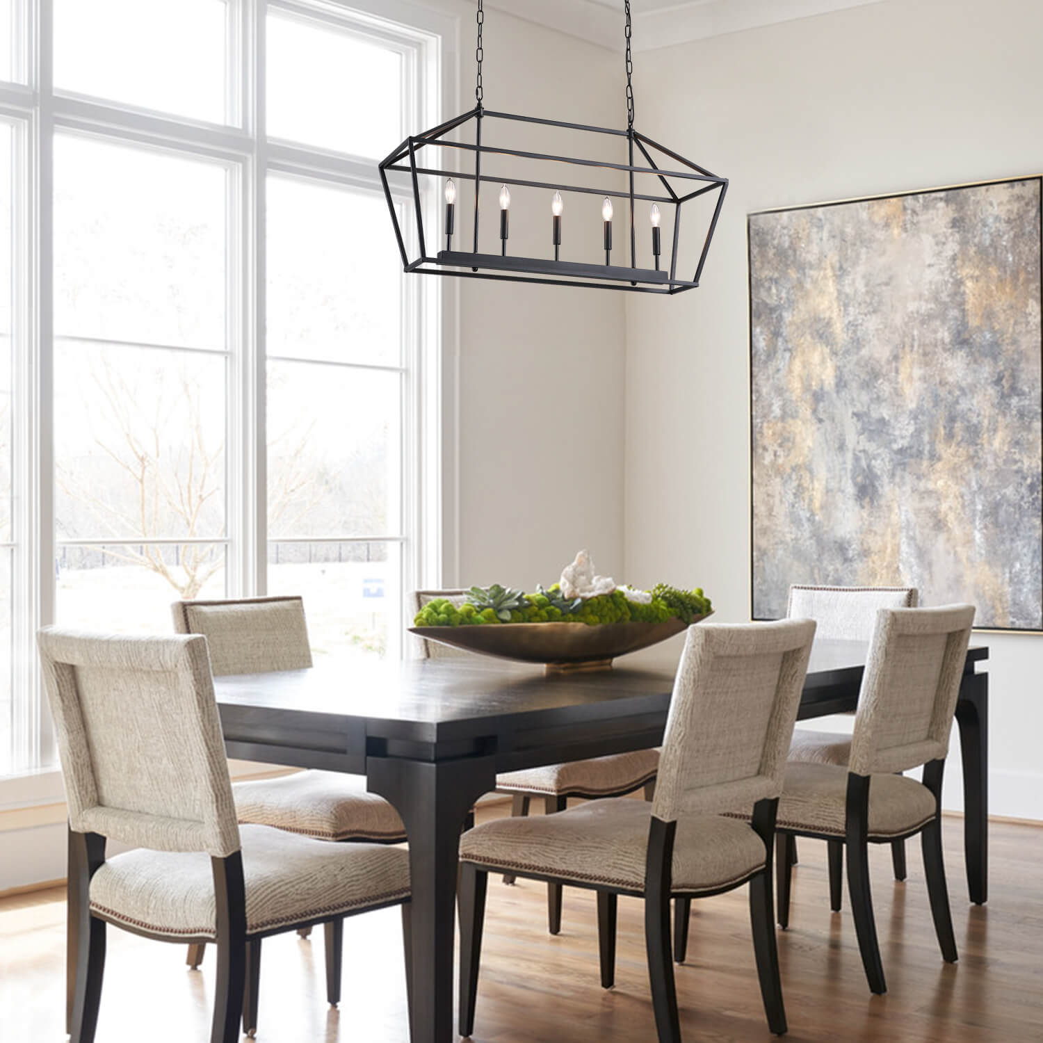 Rustic Iron Handmade 5 Lights Chandelier