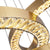 Crystal Gold Ring Pendant Light