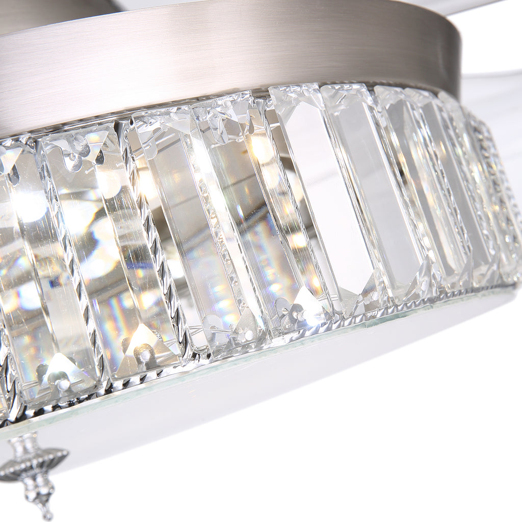 MOOONI-Fan-Chandelier-Color-Changing-Chrome-Retractable-Fan-Crystal-Detail