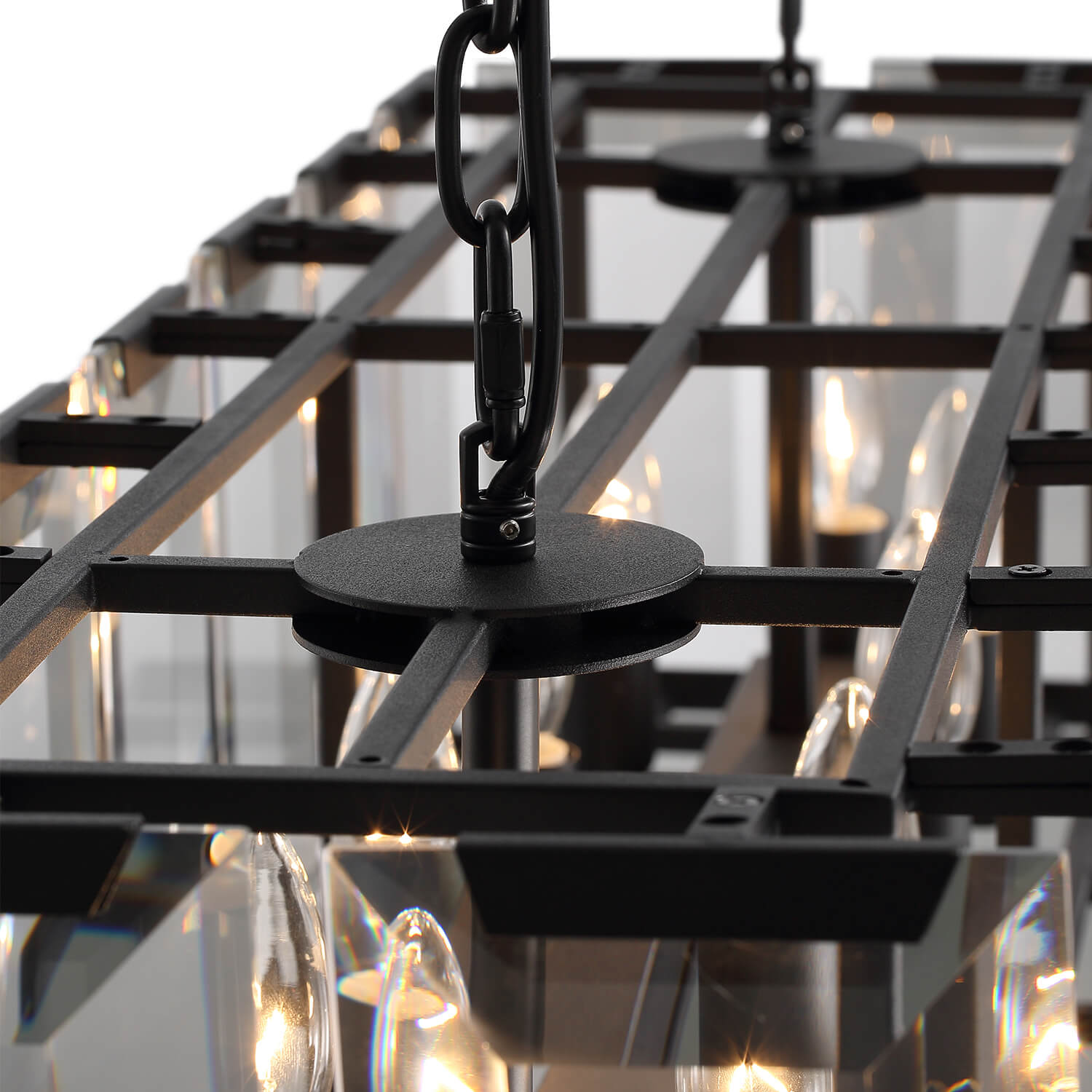 MOOONI-Rectangular-Matte-Black-Farmhouse-Wide-Crystal-Chandelier-Shape