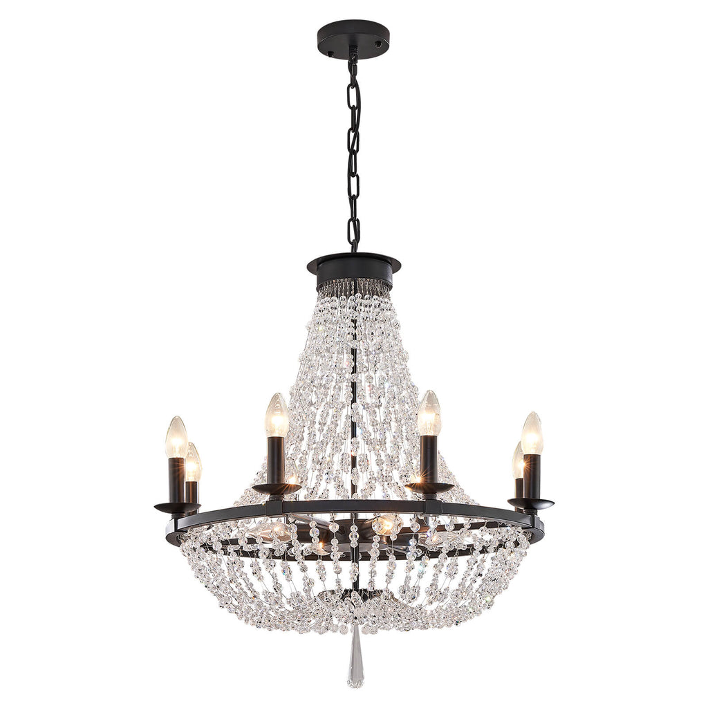 Victoria Candle Crystal Ceiling Light