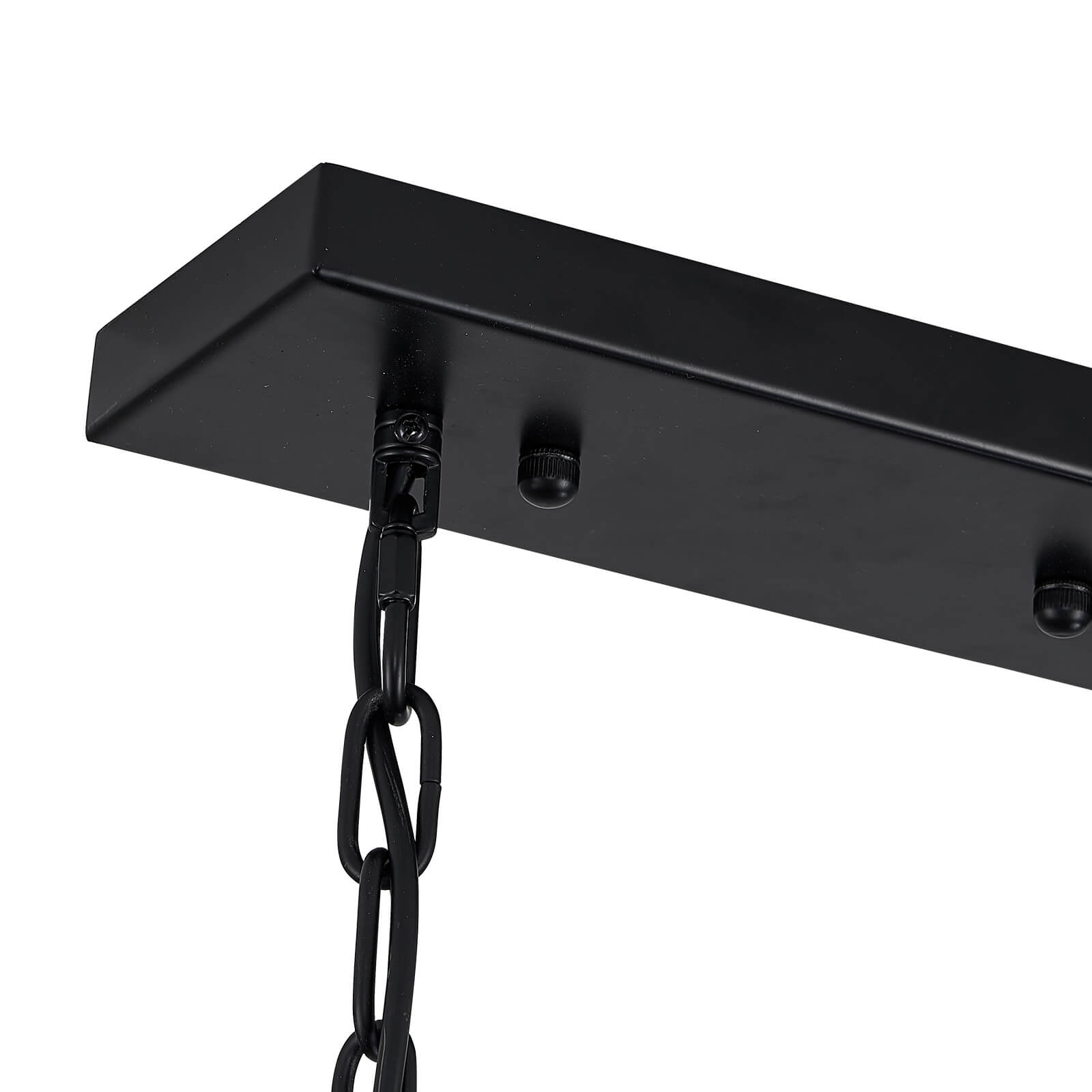 Rustic Candelabra Black Iron Frame Chandelier