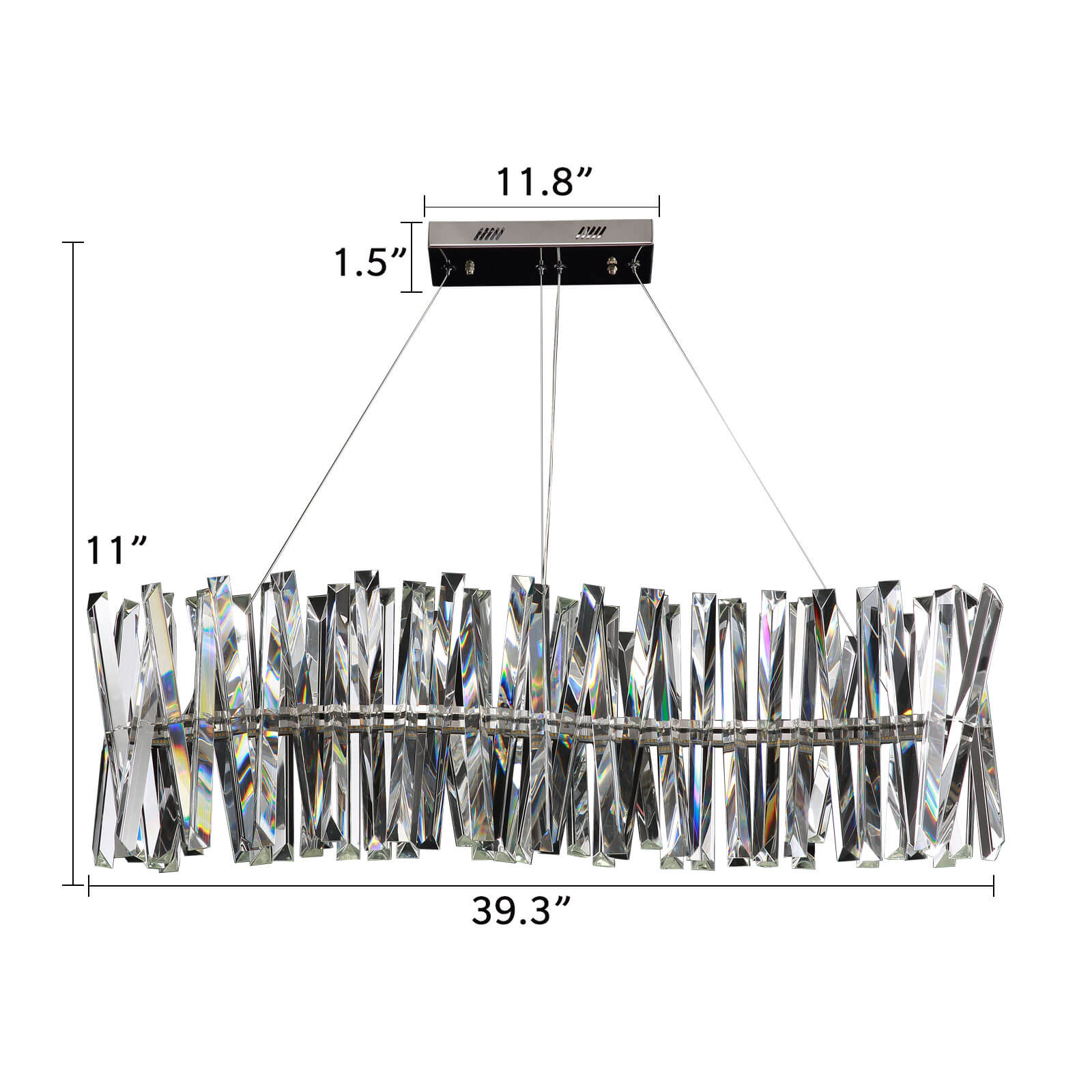 S-shaped Crystal Chandelier