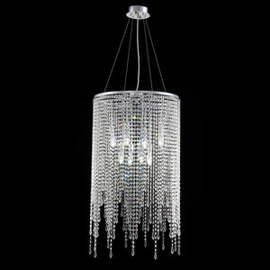 Linear Round Crystal Chandelier