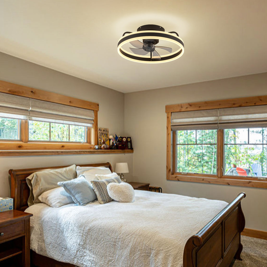 Contemporary 360° Rotatable Circle Acrylic Fandelier