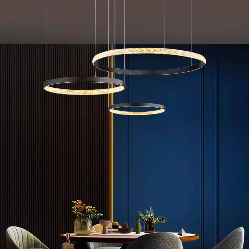 Circular LED Rings Chandelier
