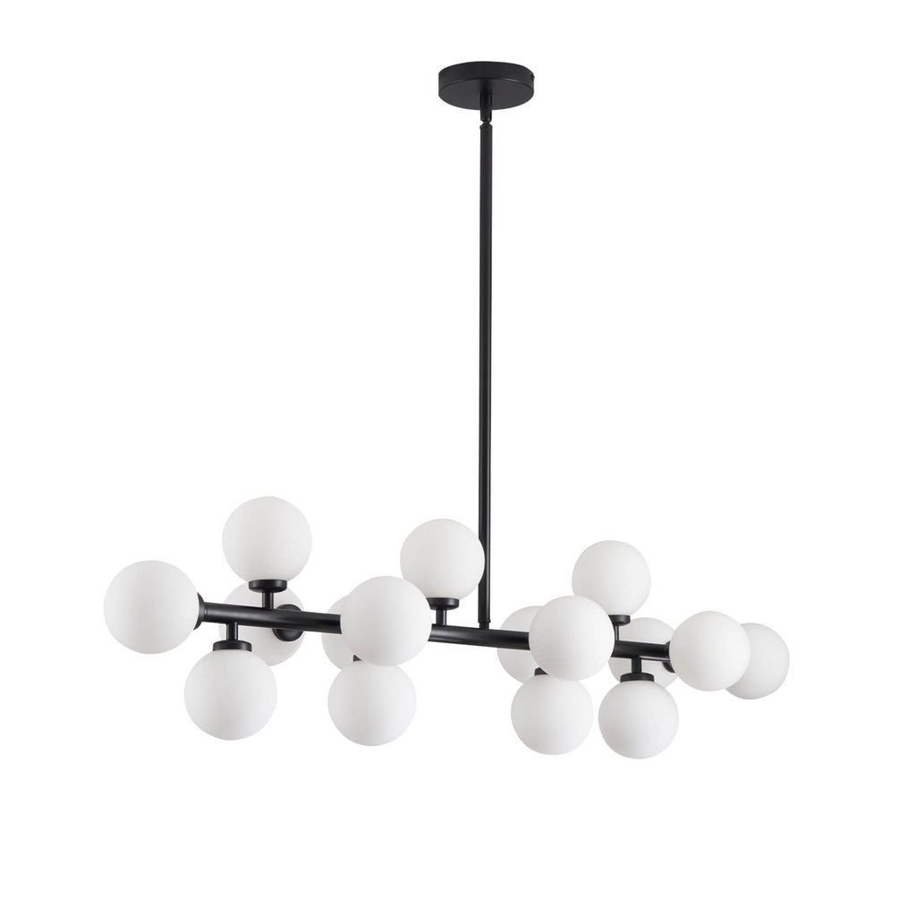 MOOONI-Modern-Black-Glass-Globe-Crystal-Chandelier-16-Lights