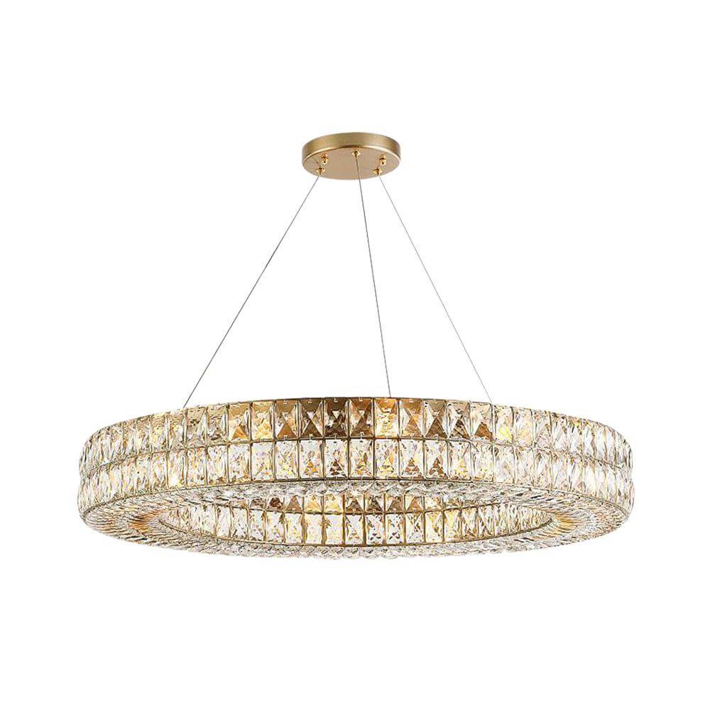 MOOONI-Modern-Gold-Two-Layers-Ring-Crystal-Chandeler