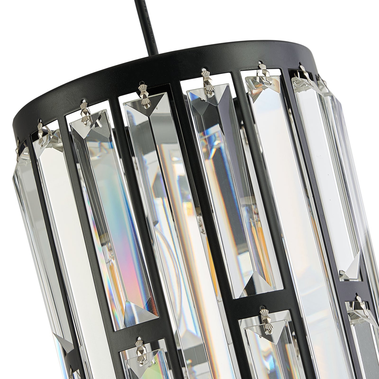 MOOONI-Vintage-Spiral-Matte-Black-Crystal-Chandelier-Shape