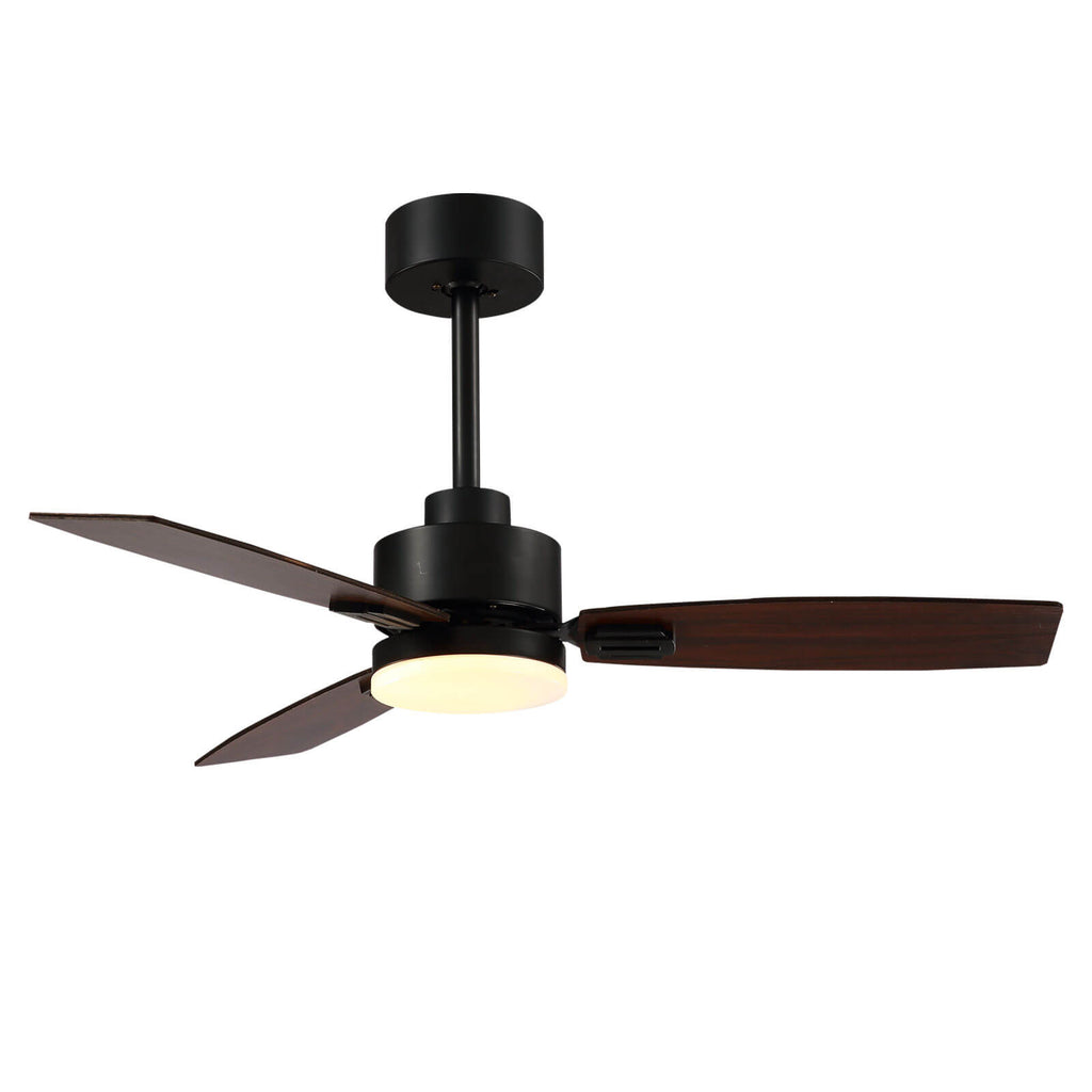 MOOONI-Ceiling-Fan-With-LED Strip-Matte-Black-Lampshade-41"-Wood-Blades