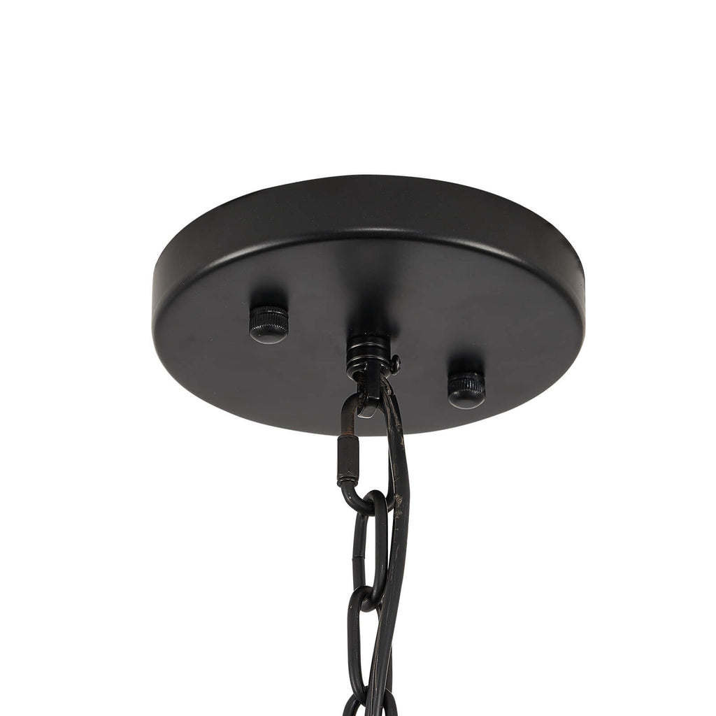 Night Rose 8 Lights Candle Round Chandelier