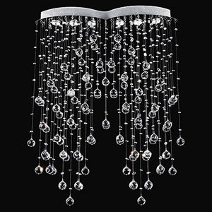 Rain Drop Clear K9 Crystal Ceiling Light
