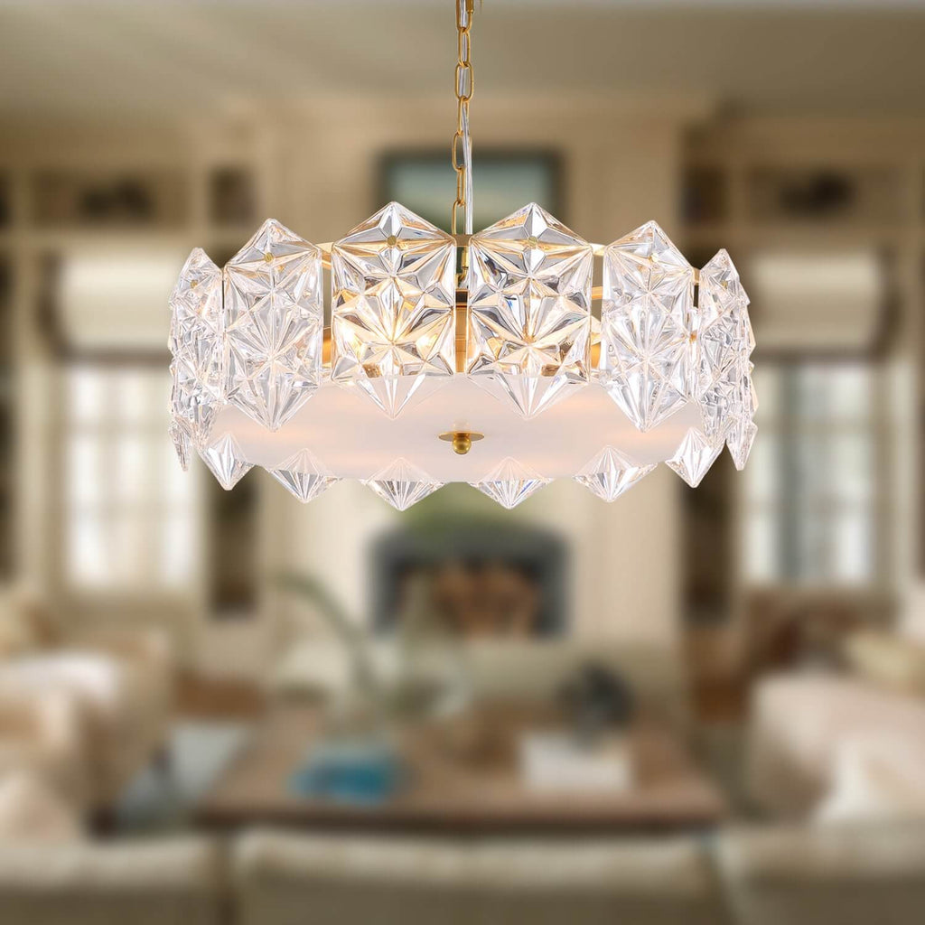 Modern-Gold-Metal-Frame-Crystal-Chandelier-Glass-Pendant-Light