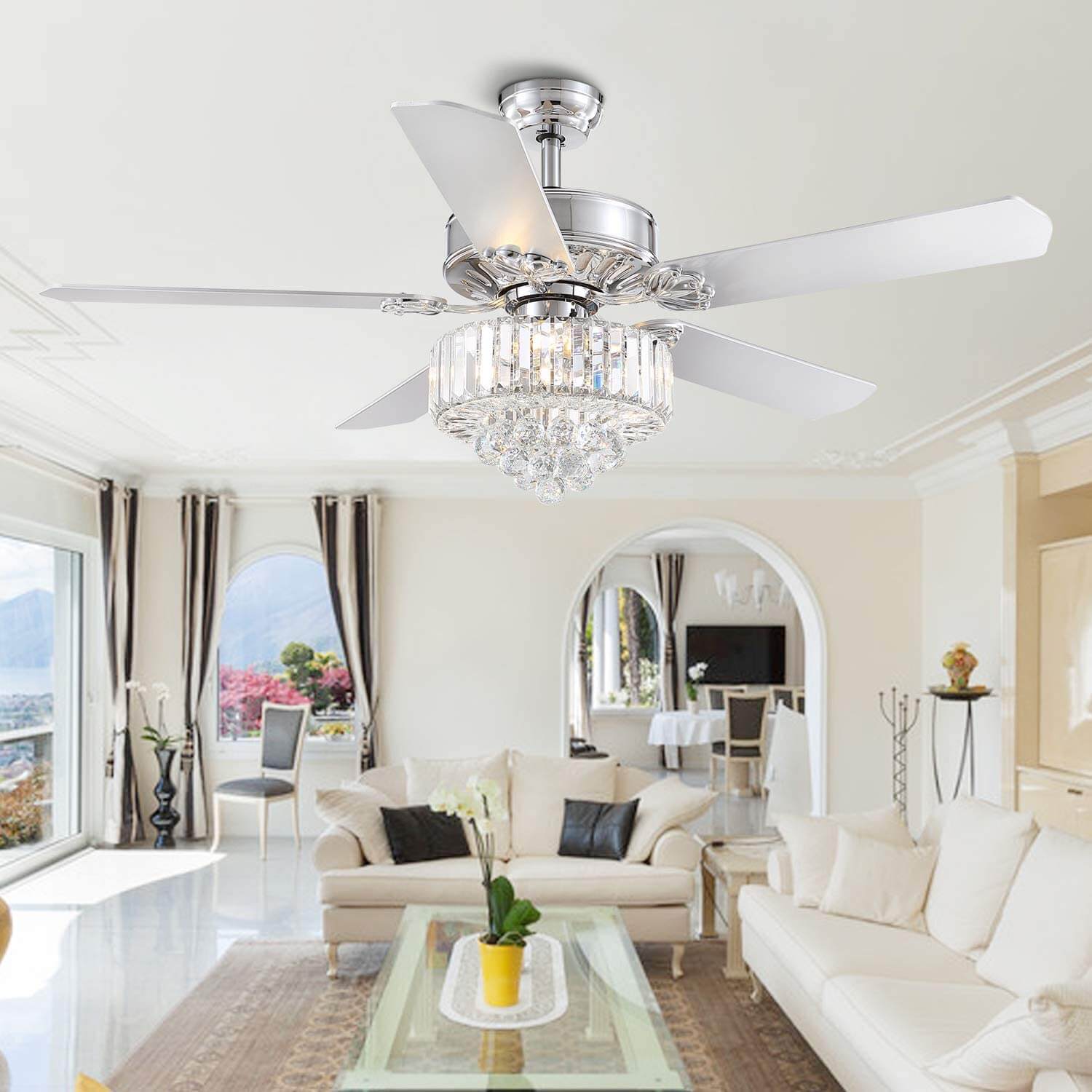 MOOONI-Ceiling-Fan-Light-Chrome-Chips-Crystal-Best-Fandelier-51“-Living-Room