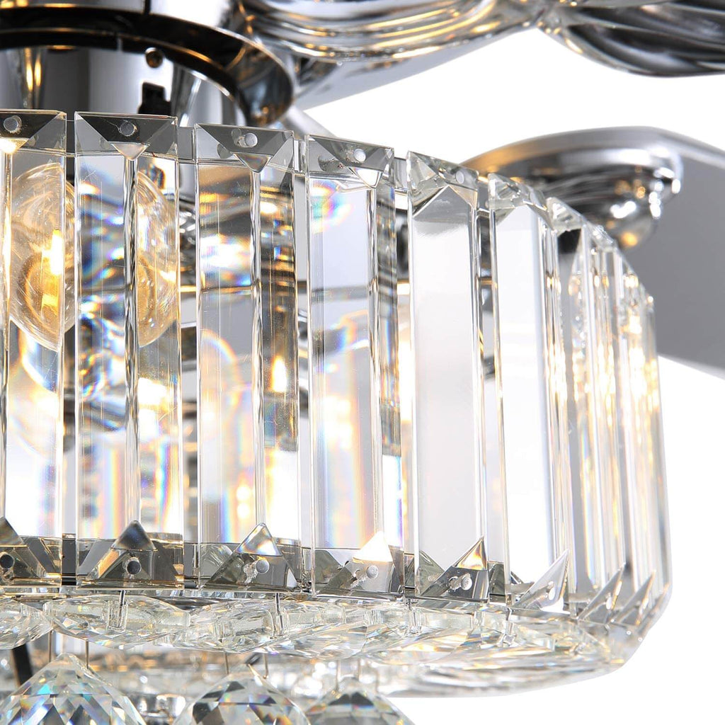MOOONI-Ceiling-Fan-Light-Chrome-Chips-Crystal-Best-Fandelier-51“-Crystal-Detail