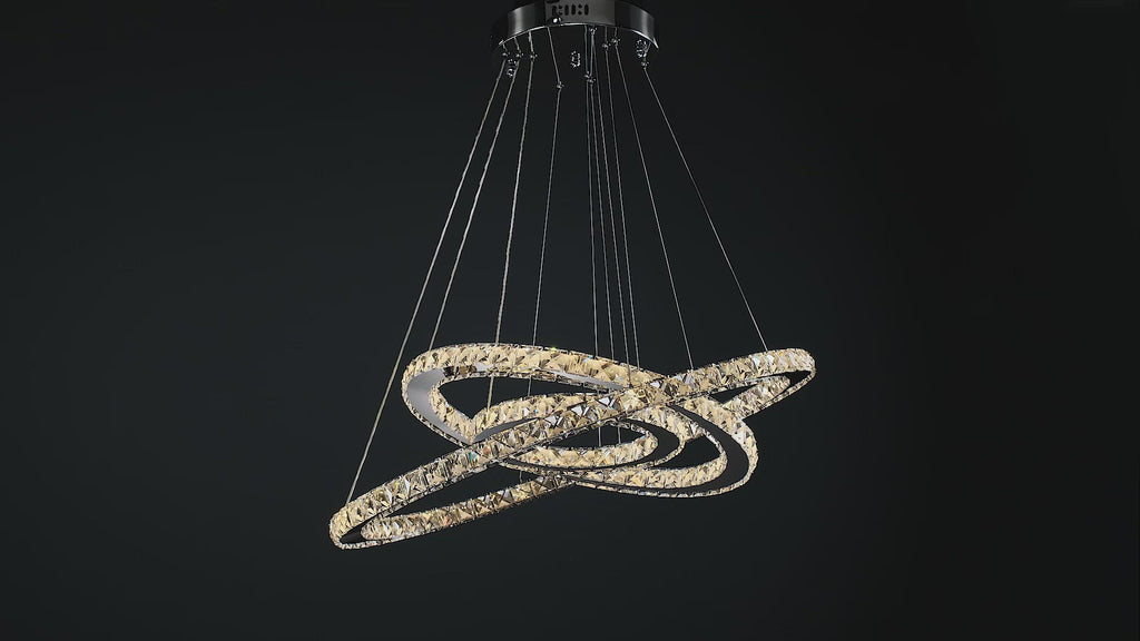 Modern-Chrome-Multiple-Rings-Galaxy-Ring-Crystal-Chandelier