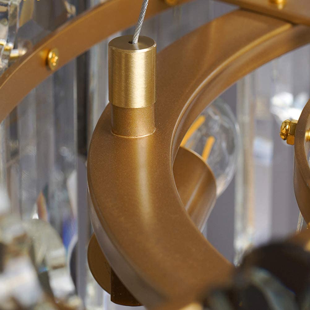 Modern-Gold-Metal-Frame-Round-Crystal-Chandelier