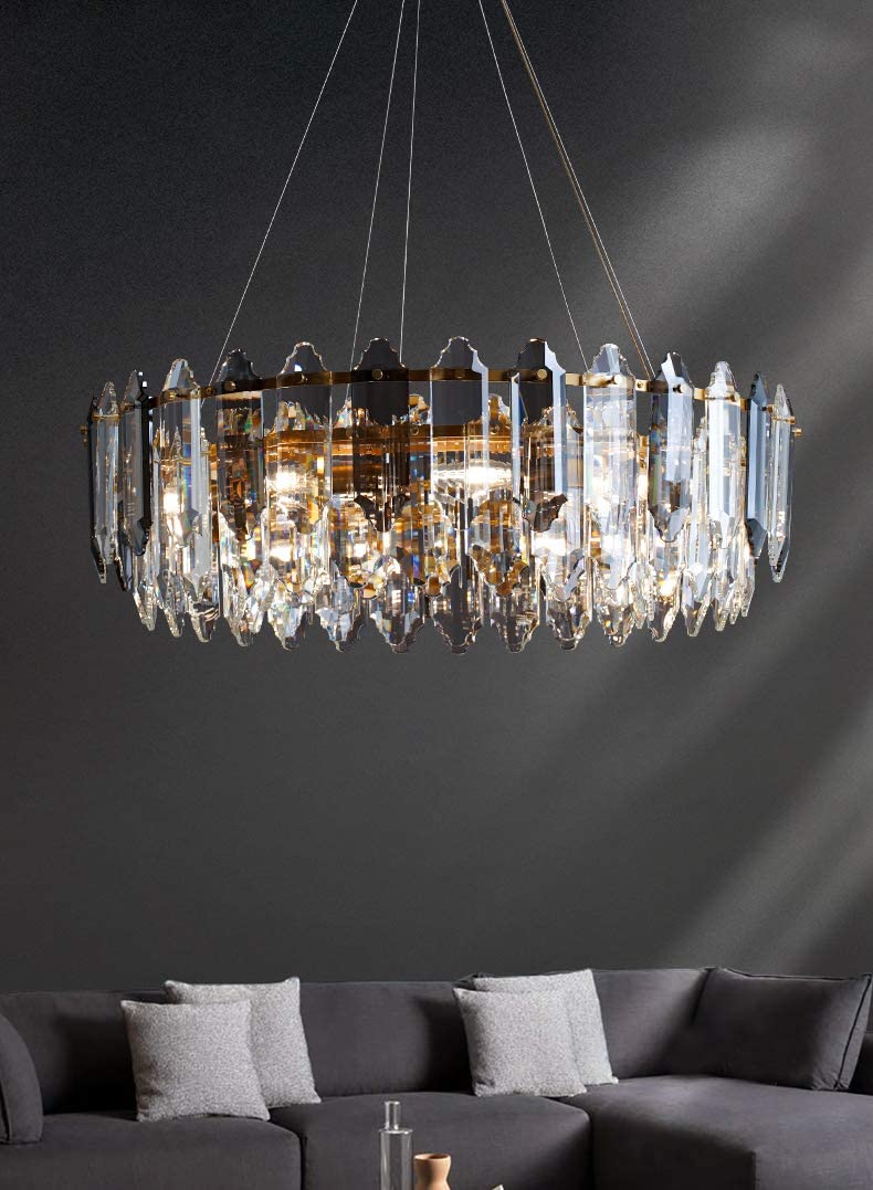 Modern-Gold-Metal-Frame-Round-Crystal-Chandelier