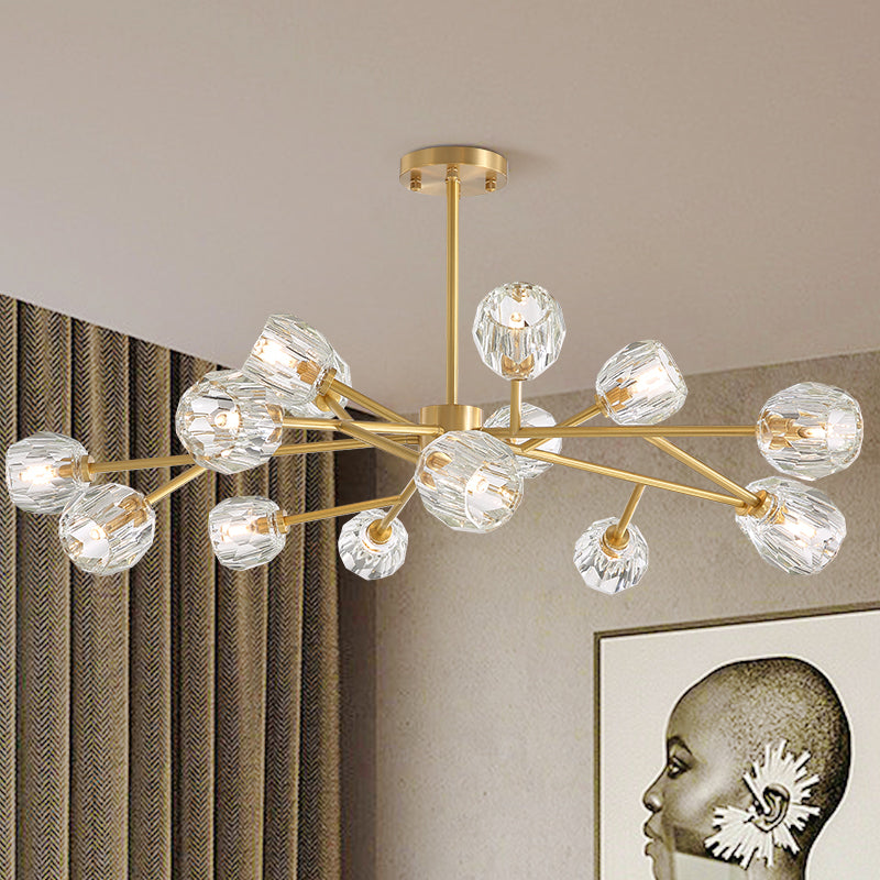 15 Lights Sputnik Globe Crystal Chandelier