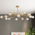 18 Lights Sputnik Globe Crystal Chandelier