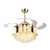 Crystal Chandelier With Gold Ceiling Fan
