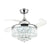 Retractable Blades Ceiling Fan with Crystal Lights