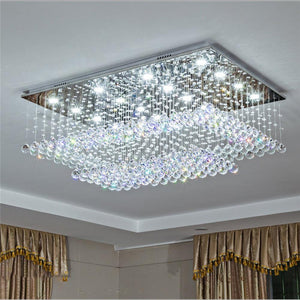 Double Layers Crystal Chandelier